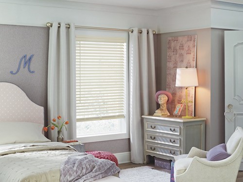 A girl's room with pastel patterns